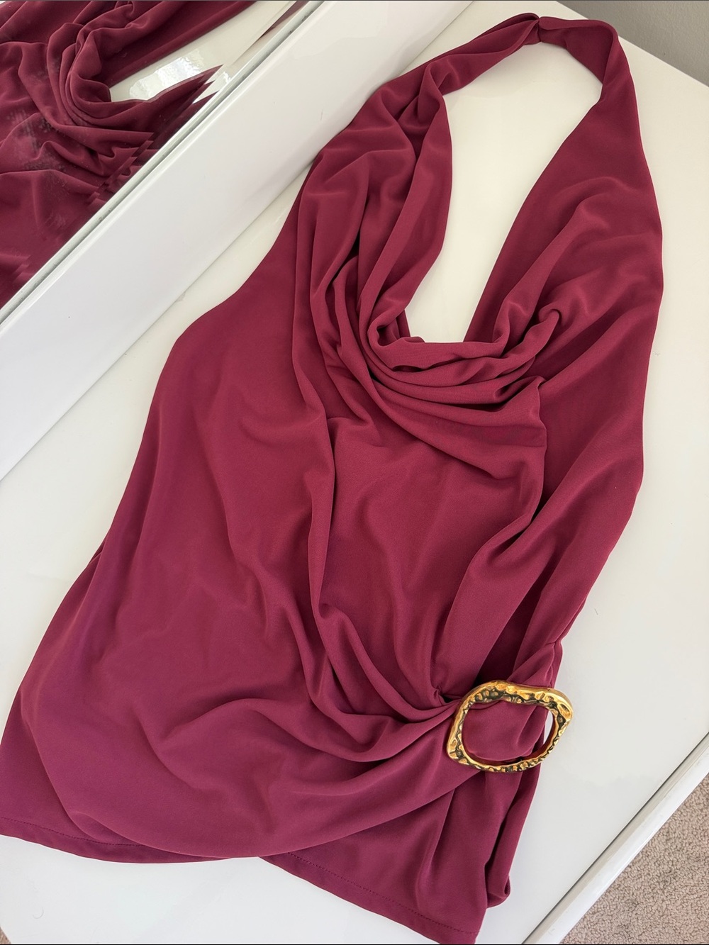 Zara Draped Halter Top